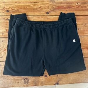 Men’s Carhartt Tapered Leg Black Sweats Size 2XL